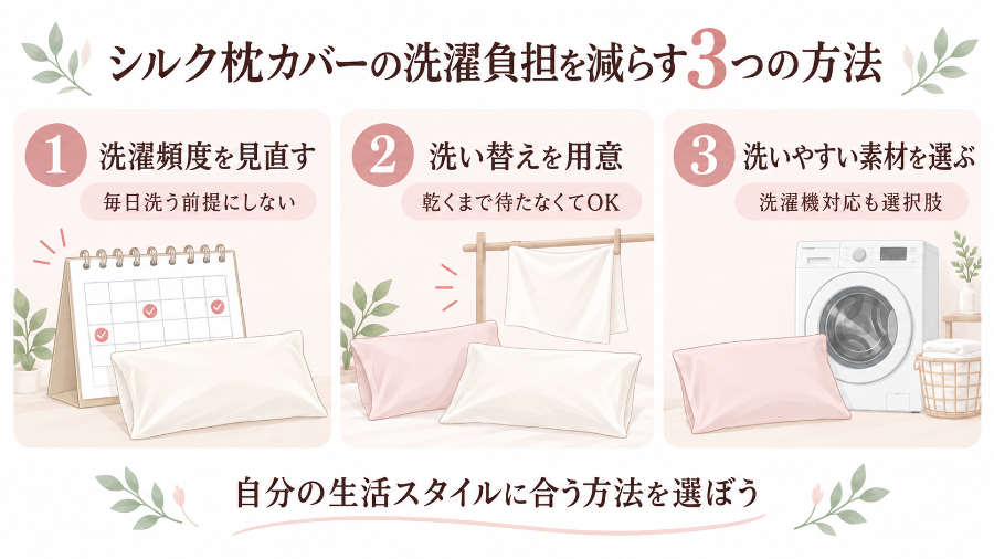洗濯負担を減らす3つの方法